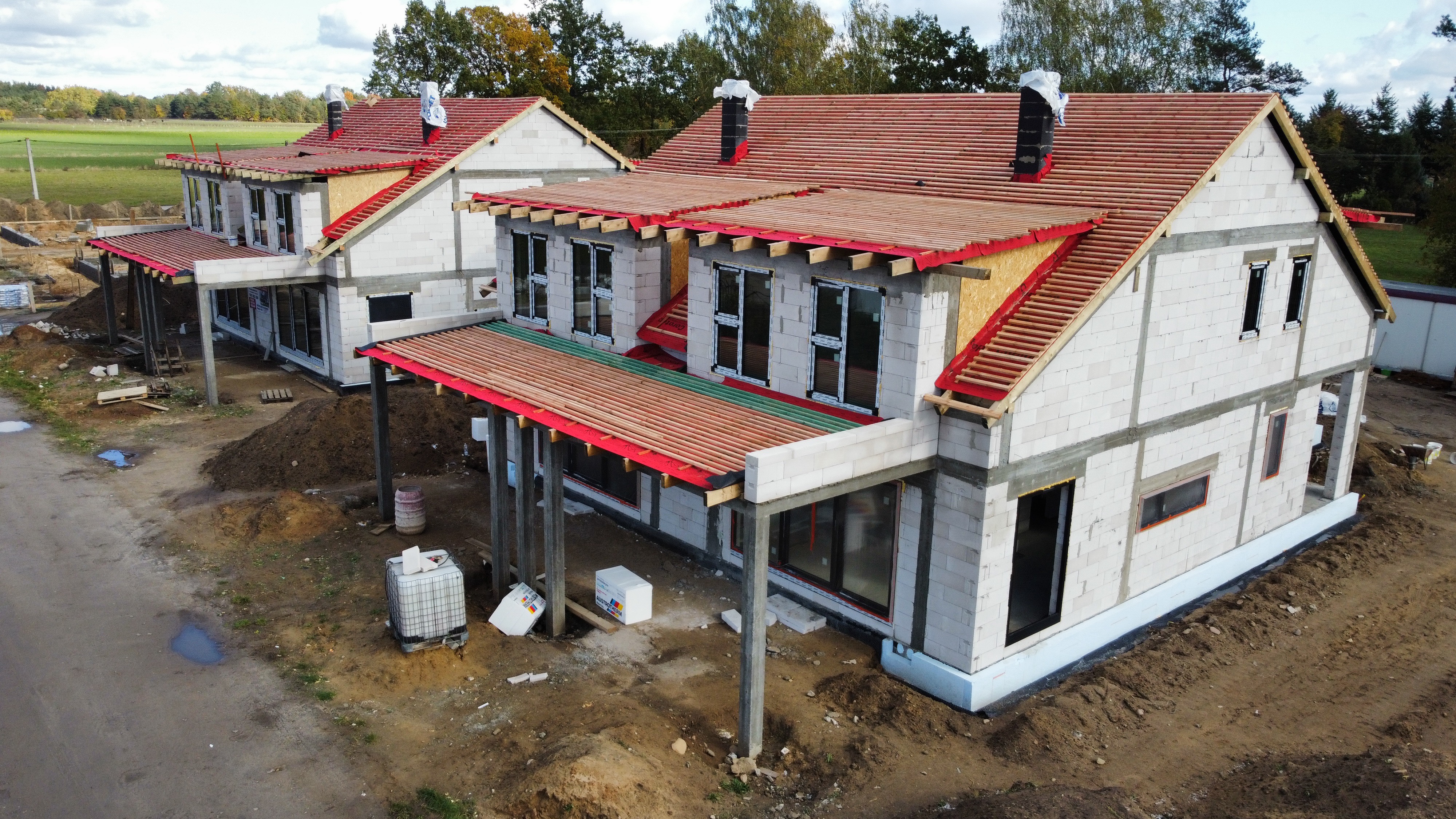 Budowa — widok z drona